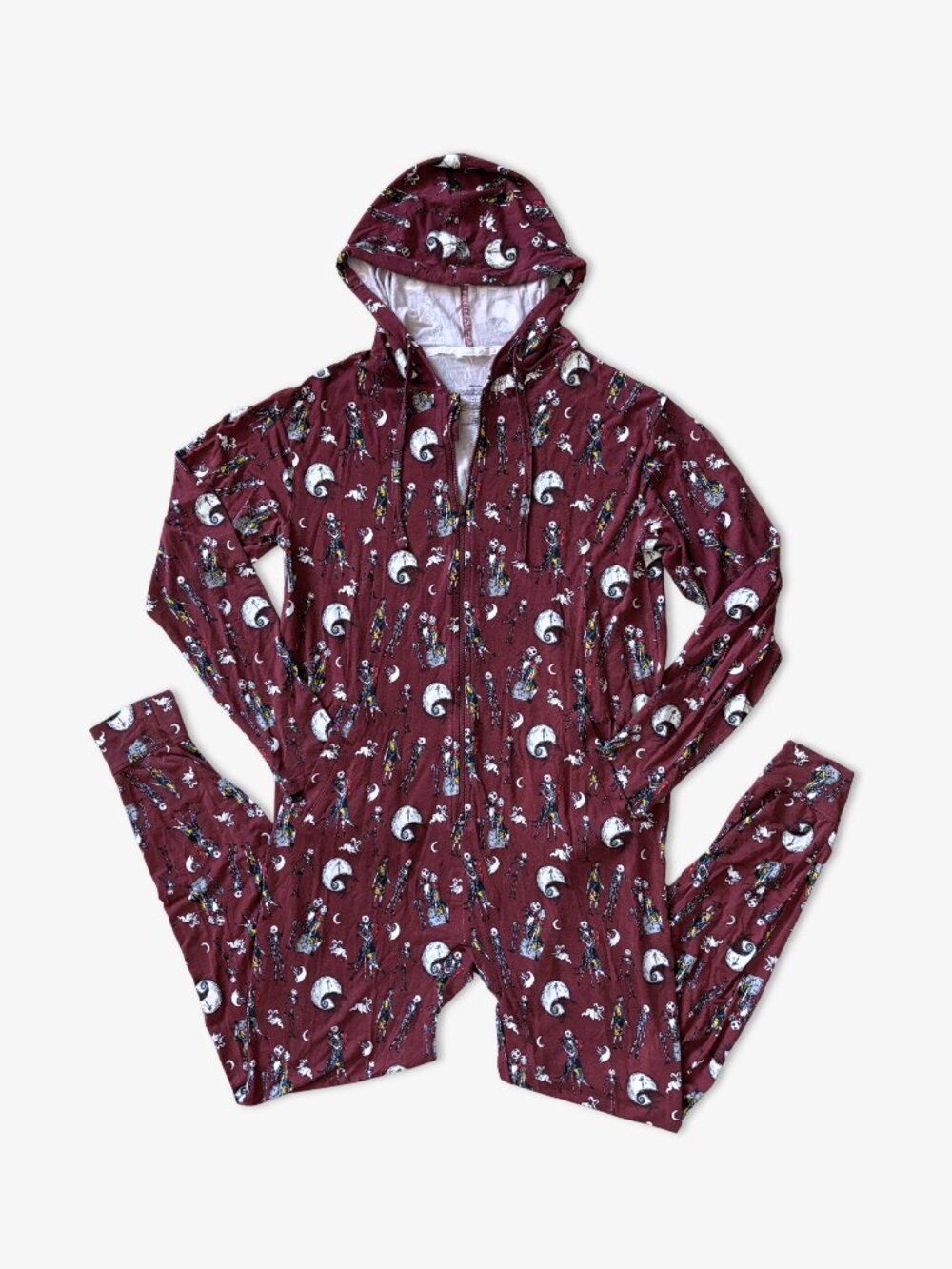 MeUndies x Disney Nightmare Before Christmas Glow In The Dark Onesie Pajamas S/M